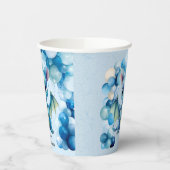 Schattige Dragon met Blue Balloons Boy Baby shower Papieren Bekers (Links)