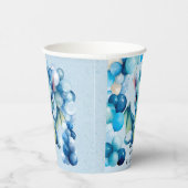 Schattige Dragon met Blue Balloons Boy Baby shower Papieren Bekers (Rechts)