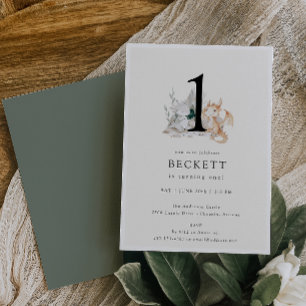 Schattige Dragon Theme Eerste Verjaardagsfeestje Kaart