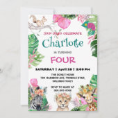 Schattige Dragon Zoo oerwoud Dieren Verjaardag Blo Kaart (Voorkant)