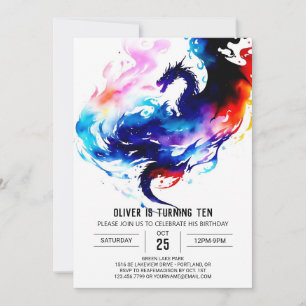Schattige Dragon's Mythical Birthday Kaart
