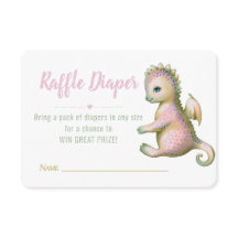 Schattige Draken Baby Shower Verlotingsluier.