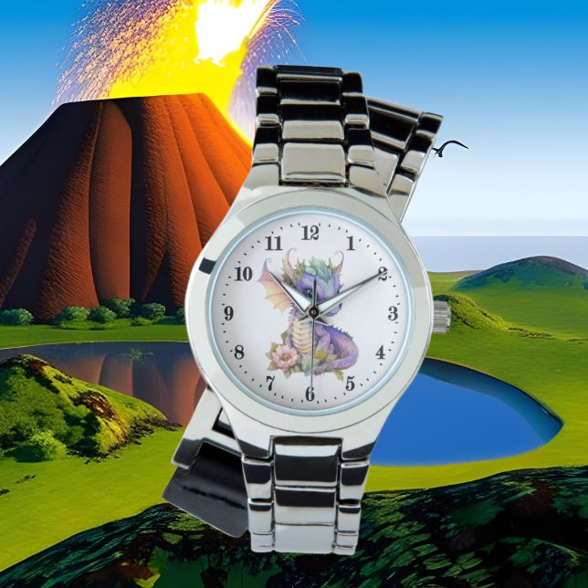 schattige drakenliefhebbers horloge (Creator heeft geüpload)