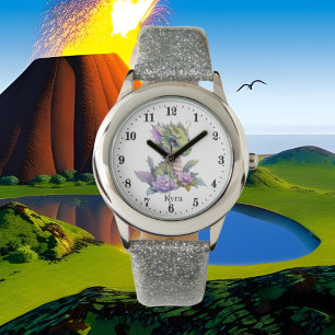 schattige drakenliefhebbers voegen naam toe horloge