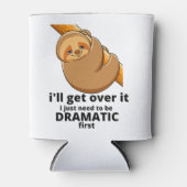 schattige dramatische luiaard blikjeskoeler (Voorkant)