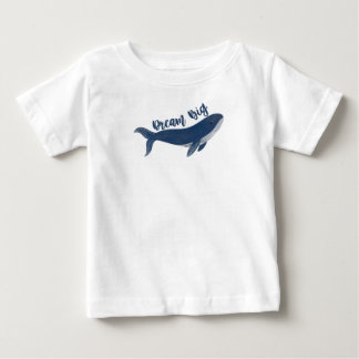 Schattige "Dream Big" Whale Baby T-shirt
