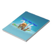 Schattige Drie Honden die Gelukkig Nieuwjaar 2016  Notitieblok (Linkerzijde)