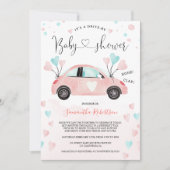 Schattige Drive door baby shower auto waterverf ha Kaart (Voorkant)