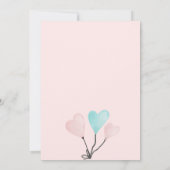 Schattige Drive door baby shower auto waterverf ha Kaart (Achterkant)