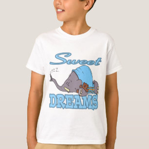 schattige dromen die de olifant slapen t-shirt