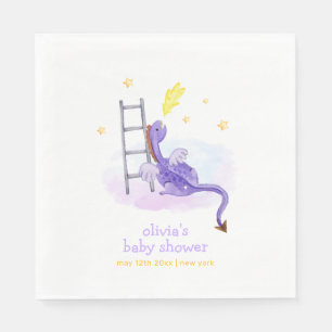 Schattige Dromerig Sprookje Dragon Stars Baby show Servet