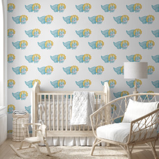 Schattige Droom Dinosaurus Behang