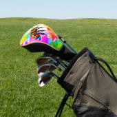 Schattige drukke bij aquarel golfheadcover (Insitu)