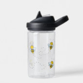 Schattige drukke bijen waterfles (Links)