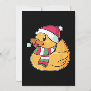 Schattige Dub Duck Kerstmis Feestdagenkaart
