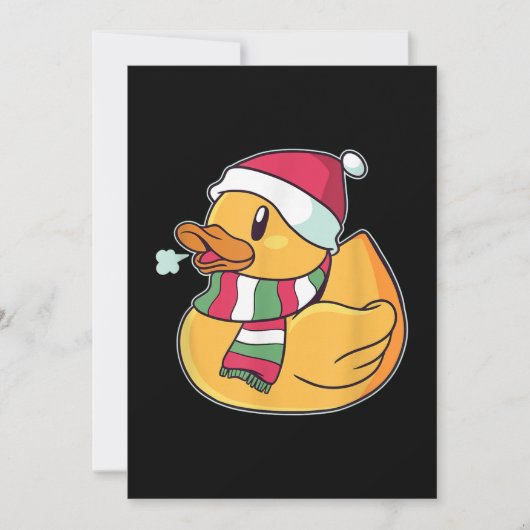 Schattige Dub Duck Kerstmis Feestdagenkaart (Voorkant)