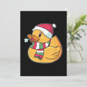 Schattige Dub Duck Kerstmis Feestdagenkaart (Staand voorkant)