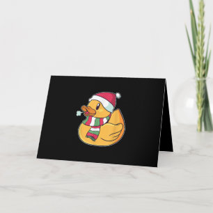 Schattige Dub Duck Kerstmis Kaart