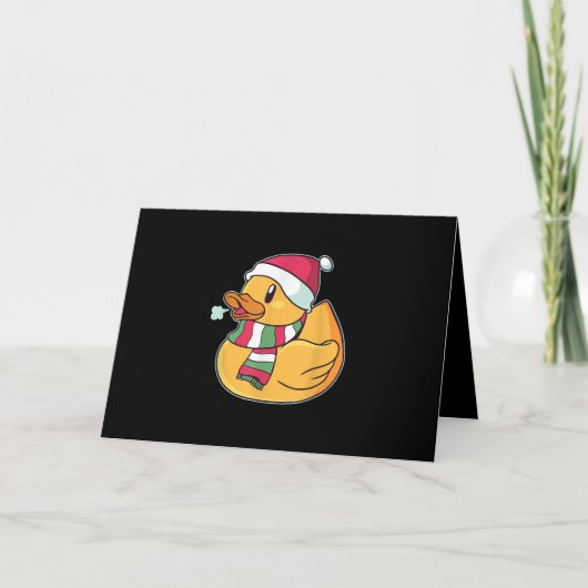 Schattige Dub Duck Kerstmis Kaart (Voorkant)