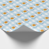 Schattige Duckling Verjaardagsfeestje Verpakkingsp Cadeaupapier (Hoek)