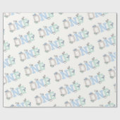 Schattige Ducks Big One Boy 1st Birthday Gift Wrap Cadeaupapier (Vlak)