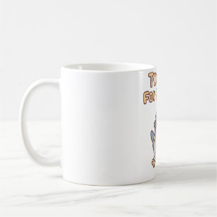 Schattige Duif Met Tas Te Cool Voor School Grappig Koffiemok