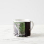 Schattige Duif Witte Duif Liefde & Vrede Symbool V Espresso Kop (Voorkant rechts)