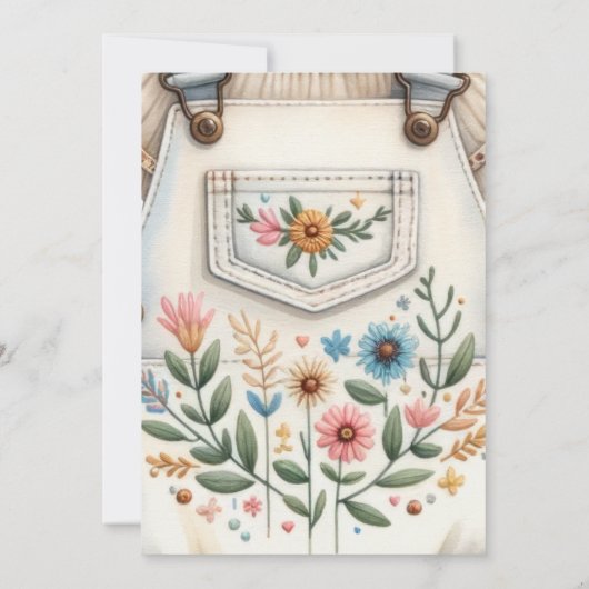 Schattige Duits Oktoberfest Baby shower Kaart (Achterkant)