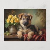  Schattige Duits Shepard Puppy Hondenportret Briefkaart (Voorkant)