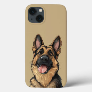 Schattige Duitse herder Case-Mate iPhone Case