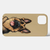 Schattige Duitse herder Case-Mate iPhone Case (Achterkant (horizontaal))