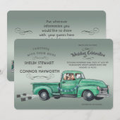 Schattige Duitse herder in  ophaalwagen Kaart (Voorkant / Achterkant)