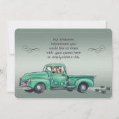 Schattige Duitse herder in  ophaalwagen Kaart (Achterkant)