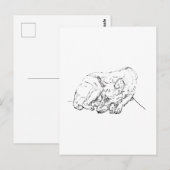 Schattige Duitse Herder Persoonlijk Briefkaart (Voorkant / Achterkant)