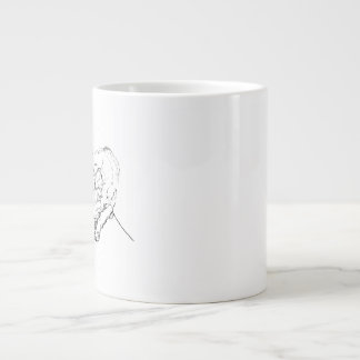 Schattige Duitse Herder Persoonlijke Koffie Grote Koffiekop