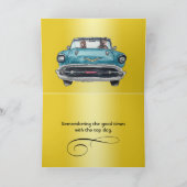 Schattige Duitse Herder Waterverf Vaderdag Kaart (Binnen)