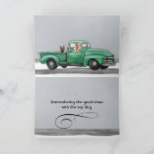 Schattige Duitse Herder Waterverf Verjaardag Kaart (Binnen)