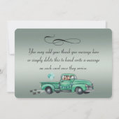 Schattige Duitse herders in de  ophaalwagen Bedankkaart (Achterkant)