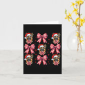 Schattige Duitse herdershond Rood geruit Coquette Kaart (Gele Bloem)