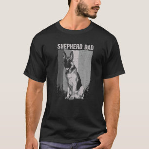 Schattige Duitse Herdersvader Voor Mannen Vader Ho T-shirt