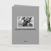 Schattige Duitse Valentijnsdag Shepherd Card Feestdagen Kaart (Achterkant)