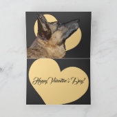 Schattige Duitse Valentijnsdag Shepherd Card Feestdagen Kaart (Binnen)