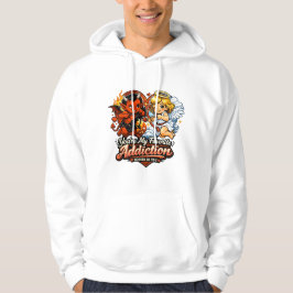 Schattige Duivel & Engel Valentijnsdag Liefdesontw Hoodie