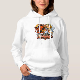 Schattige Duivel & Engel Valentijnsdag Liefdesontw Hoodie