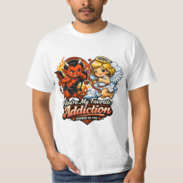 Schattige Duivel & Engel Valentijnsdag Liefdesontw T-shirt