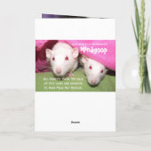 schattige Dumbo rat Valentijn kaart (Achterkant)