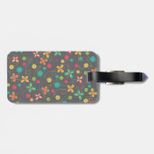 Schattige dunneddderige, kleurrijke vlinders bagagelabel (Achterkant horizontaal)