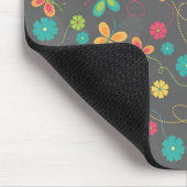 Schattige dunneddderige, kleurrijke vlinders muismat (Hoek)