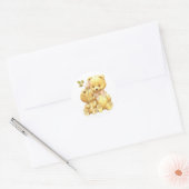 Schattige duo ronde sticker (Envelop)