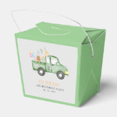 Schattige Dusky Green Any Age Verjaardagsfeestje Bedankdoosjes (Achterkant)